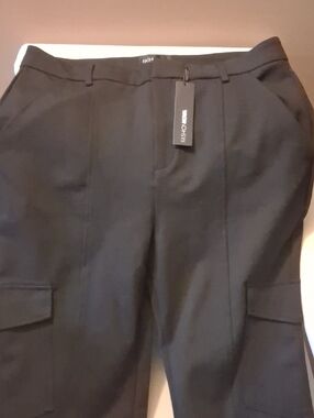 Fashion Nova Black Boot Cut Cargo Pants